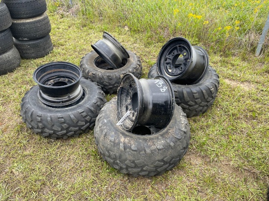 2988 - 4 - POLARIS TIRES & 8 - RIMS