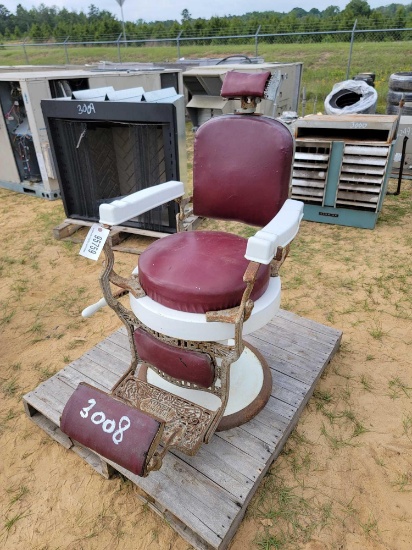 3008 - KOKEN ANTIQUE BARBER CHAIR