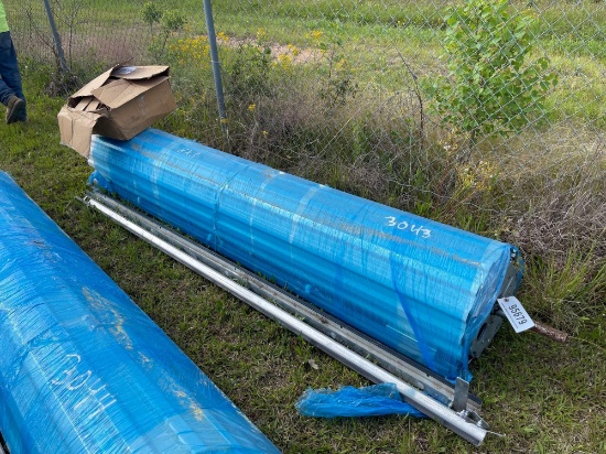 3043 - 8' X 8' METAL ROLL UP DOOR & HARDWARE