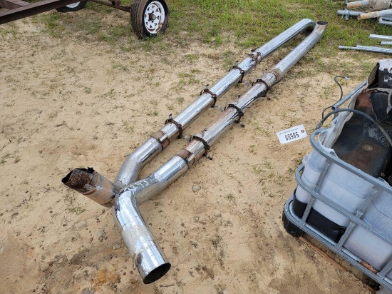 3293 - 2 - CHROME EXHAUST PIPES
