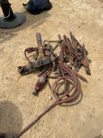 3320 - 3 - AIR HAMMERS & 8 - CHAIN BUCKS