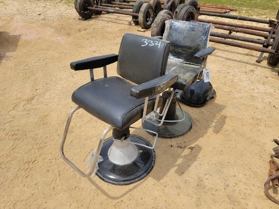 3321 - 2 - BARBER CHAIRS & SINK