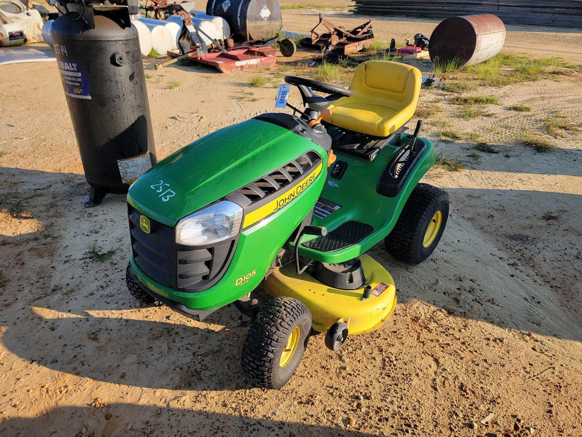 John deere online d105 lawn tractor