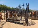 1852 - ABSOLUTE- 20' X 8' WROUGHT IRON GATE