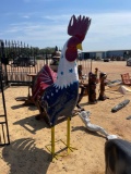 1969 - ABSOLUTE- LARGE METAL ROOSTER