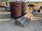 2465 - 4X4X8' POST AND FIELD FENCE WIRE