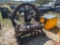 712 - ABSOLUTE - TEAKWOOD WAGON WHEEL BENCH