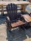 771 - ABSOLUTE - WAGON WHEEL ROCKING CHAIR