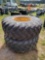 815 - TIRES AND JOHN DEERE RIMS (2)