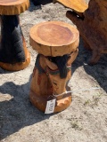 715 - ABSOLUTE - TEAKWOOD HORSE SHELF