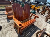 730 - ABSOLUTE - CEDAR DBL ROCKER GLIDER