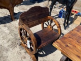 733 - ABSOLUTE - WAGON WHEEL CHAIR
