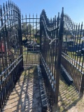 813 - ABSOLUTE - 20' X 8' WROUGHT IRON GATE