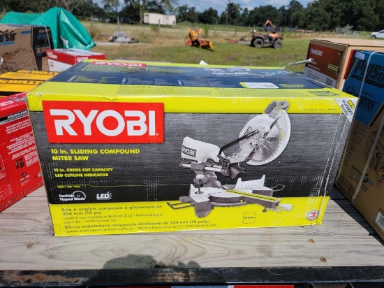 2013 - NEW RYOBI 10" SLIDING COMPOUND MITER SAW