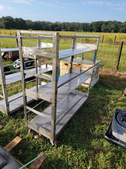 2185 - STAINLESS STEEL FOOD CART