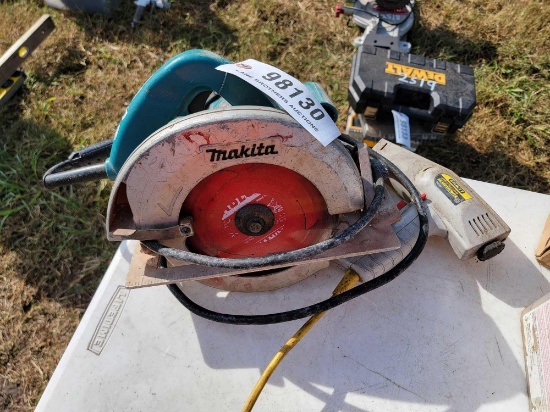 2520 - MAKITA SKILL SAW AND STANLEY NAIL GUN