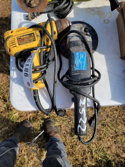 2522 - DEWALT DRILL AND POWER GLIDE GRINDER