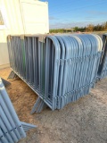 1393 - ABSOLUTE - 25 PC PORTABLE GALV SITE FENCE