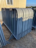 1394 - ABSOLUTE - 20 PC PORTABLE GALV SITE FENCE