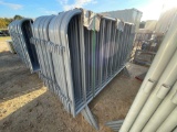 1403 - ABSOLUTE - 20 PC PORTABLE GALV SITE FENCE