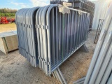 1405 - ABSOLUTE - 25 PC PORTABLE GALV SITE FENCE