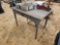 2107 - TABLE, ALUM PAN, JACK, COOKER & HITCH