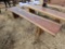 2166 - LIVE EDGE 8' TEAKWOOD BENCH