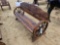 2230 - WAGON WHEEL BENCH