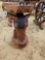 2256 - TEAKWOOD HORSE HEAD STAND