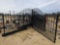 2287 - 20' WROUGHT IRON POWDER COATED DBL GATE