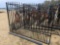 2296 - 16' WROUGHT IRON POWDER COATED DBL GATE