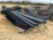 2353 - 75' BLACK CURVED TOP WROUGHT IRON FENCE