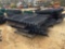 2392 - APPROX 90' BLACK WROUGHT IRON FENCE