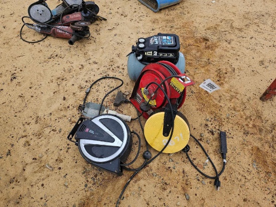 2071 - 3 HOSE REELS AND COMPRESSOR
