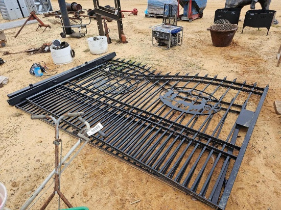 2073 - ABSOLUTE - 20' X 8' WROUGHT IRON GATE