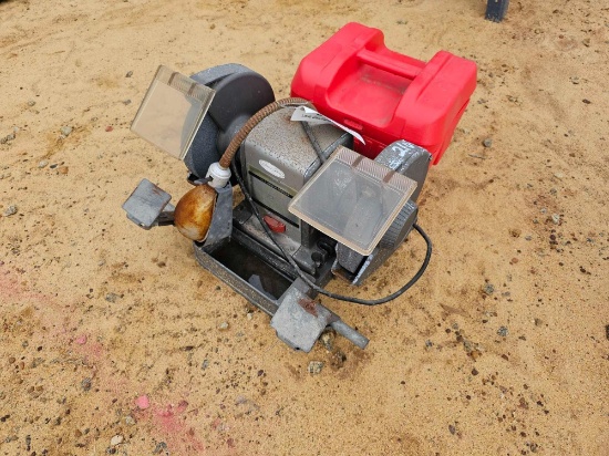 2103 - SEARS 1 HP BENCH GRINDER & BUFFING MACHINE