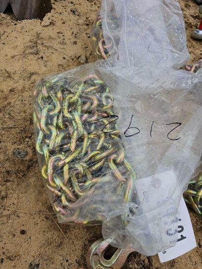2192 - 3/8" X 20' CHAIN WITH HOOKS