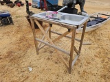 2059 - STAINLESS SINK, STAND AND TOOL BOX