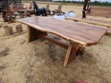 2167 - LIVE EDGE 8' TEAKWOOD TABLE