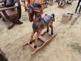 2217 - TEAKWOOD ROCKING HORSE