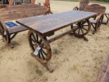 2227 - WAGON WHEEL TABLE
