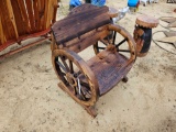 2229 - WAGON WHEEL CHAIR