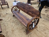 2230 - WAGON WHEEL BENCH