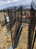 2294 - 16' WROUGHT IRON POWDER COATED DBL GATE