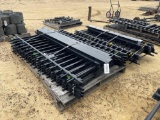 2350 - APPR 110' BLACK ALUM FENCE