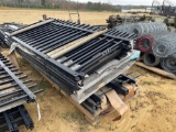 2351 - APPR 80' BLACK WROUGHT IRON FENCE