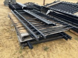 2352 - APPR 50' BLACK WROUGHT IRON FENCE