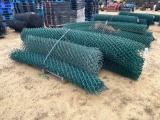 2369 - PALLET OF GREEN CHAIN LINK FENCE