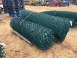 2372 - PALLET OF GREEN CHAIN LINK FENCE
