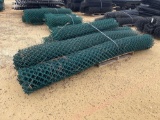 2377 - PALLET OF GREEN CHAIN LINK FENCE